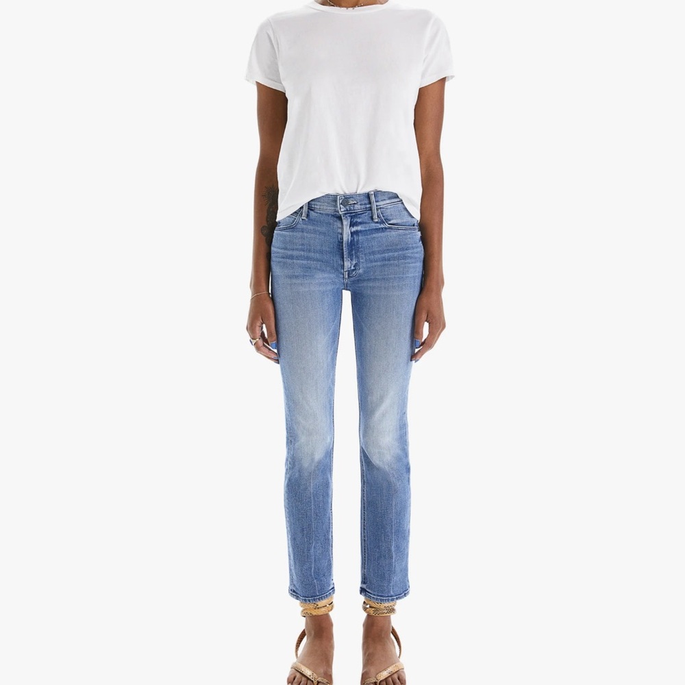 MOTHER the mid rise dazzle ankle , size 27, wash : healing jar
